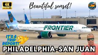 4K TRIP REPORT A321neo: Turbulence, Fast Flight & Stunning Landing in San Juan - PHL to SJU