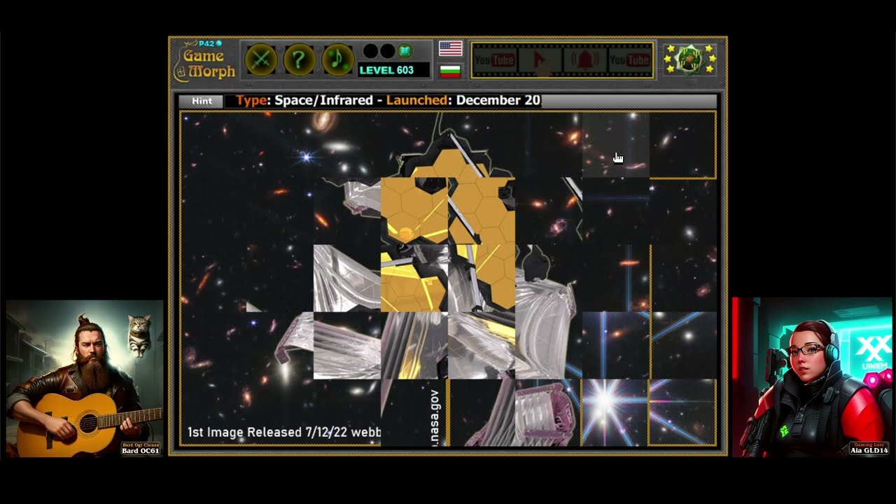 James Webb Space Telescope Puzzle 🪐🧩🎓 Fun Astronomy Homework (Education Games)