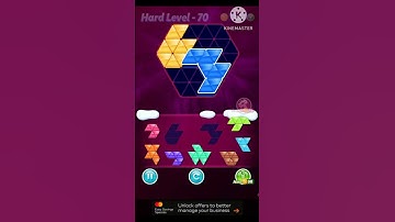 Block triangle puzzle Novice level 70