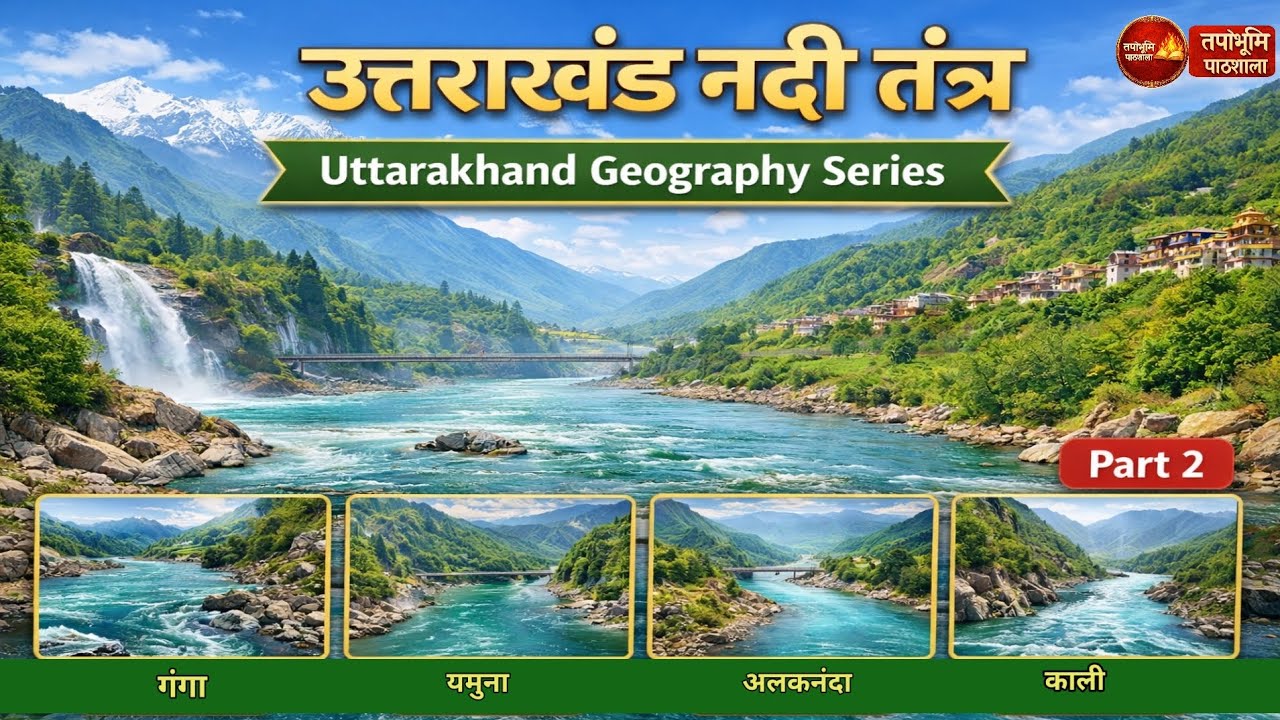 Uttarakhand River System | उत्तराखंड की नदियाँ | Geography Series | UKPSC / UKSSSC