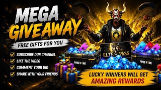 🔥 FREE FIRE MEGA GIVEAWAY 🔥🎁 !#FreeFire #Giveaway #FFGiveaway #FreeDiamonds #ElitePass #Gaming screenshot 3