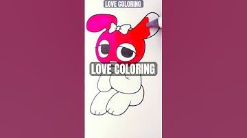 Coloring PINKI / Incredibox Sprunki #pinki #pinkisprunki #sprunki #incredibox #shorts #art