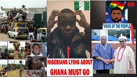 NIGERIAN ILLITERATE LYING ABOUT THE GHANA MUST GO INCIDENT IN NIGERIA