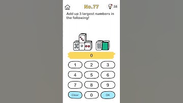 brain out level 77 add up 3  largest numer in the following #brainout #brainoutlevel77 #shorts