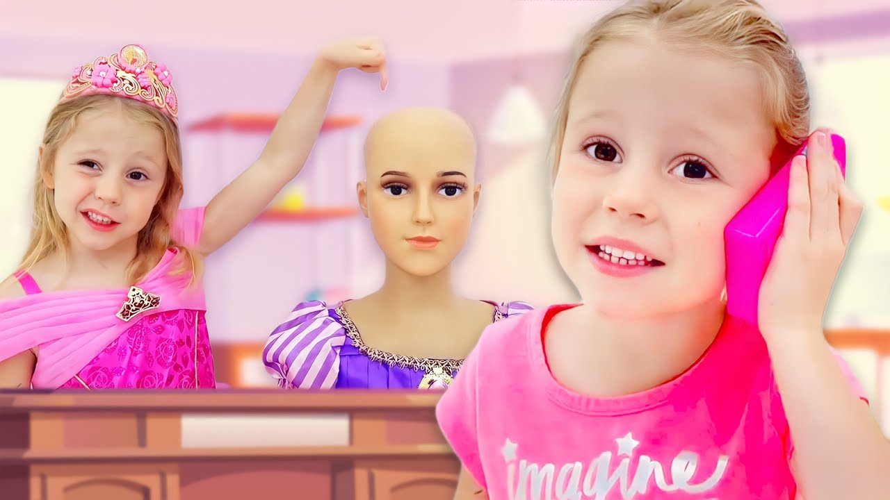 Nastya e sua amiga vestida de princesa | Compilação de vídeos para crianças