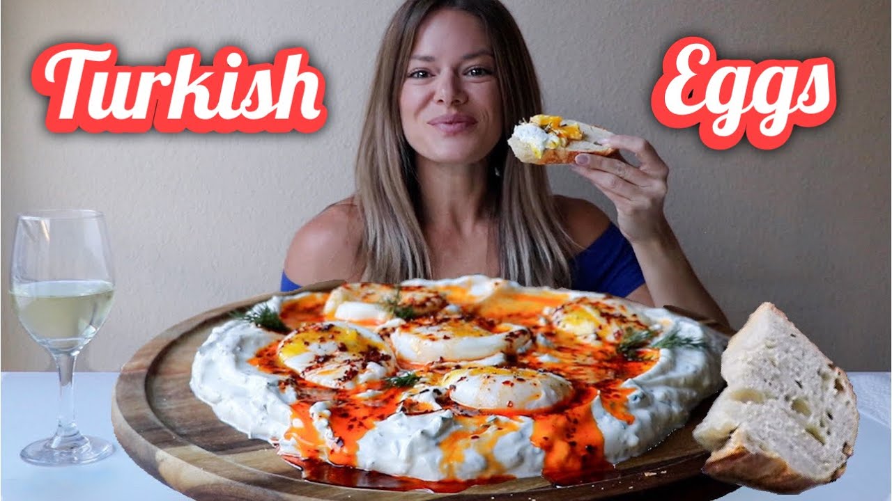 Turkish Eggs Breakfast | No Talking, Cooking, Mukbang