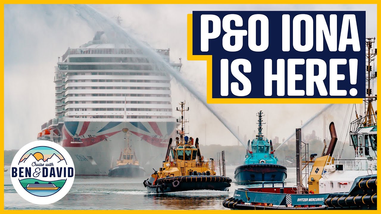 P&O Cruises Iona First EVER Maiden Arrival in the UK