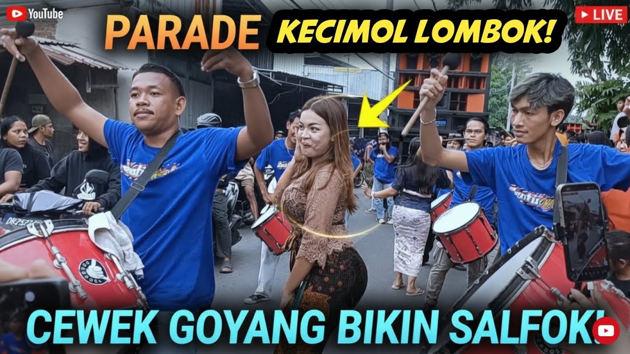 Parade Kecimol Lombok! Cewek Goyang Bikin Salfok! Megantara Dengan Tembang Lagu Bokong Semok