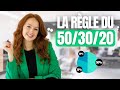 Comment grer son budget facilement  rgle du 503020