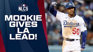 MOOKIE DOES IT!! Mookie Betts gives Dodgers lead on clutch double after Chris Taylor gets on!