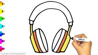 Headphone drawing | How to Draw a Headphone easy