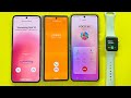 With Apple Watch I call on Phones Samsung Z Flip5, Samsung Z Fold2, Samsung Z Flip3