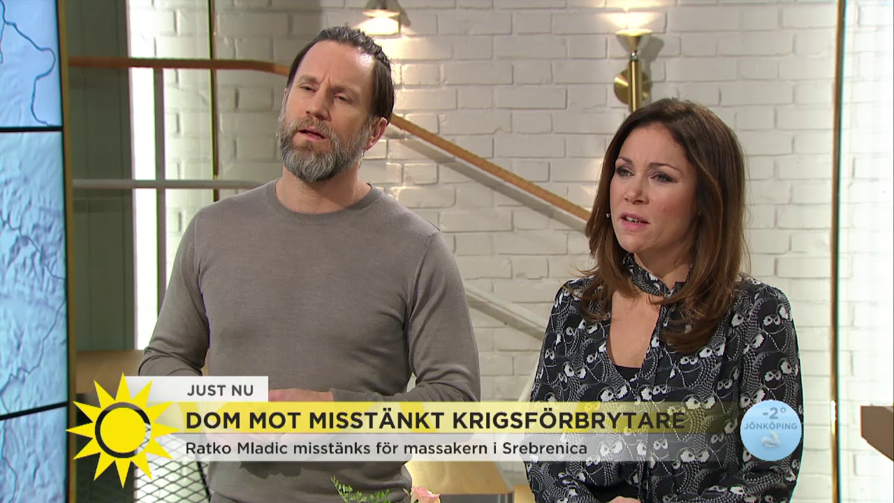 Misstänkte krigsförbrytaren Ratko Mladic döms idag - Nyhetsmorgon (TV4)