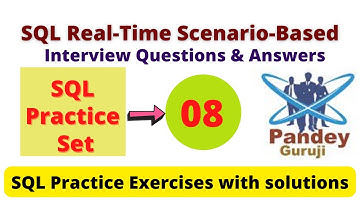 08.SQL tricky interview questions and answers|Database interview questions and answers|Pandey Guruji