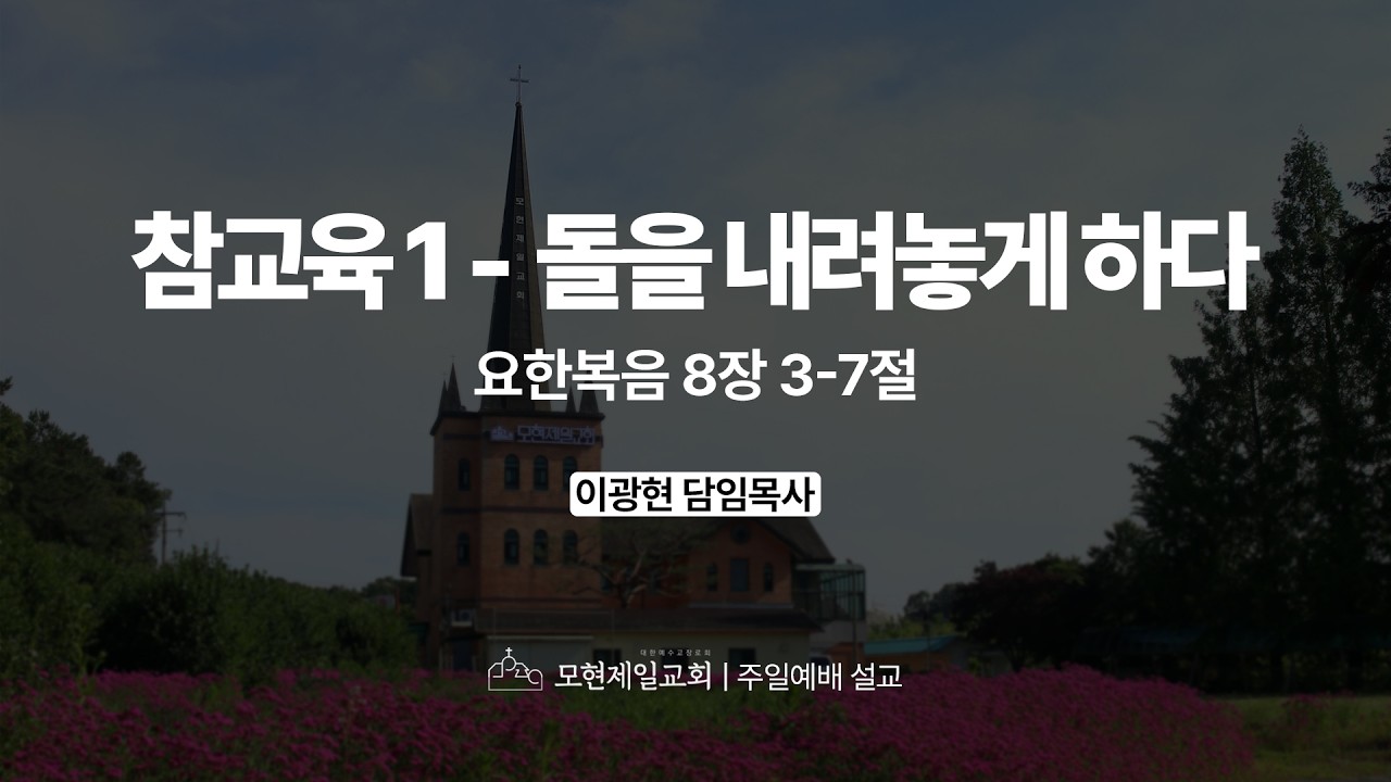 참교육 1_돌을 내려놓게 하다 유튜브 썸네일