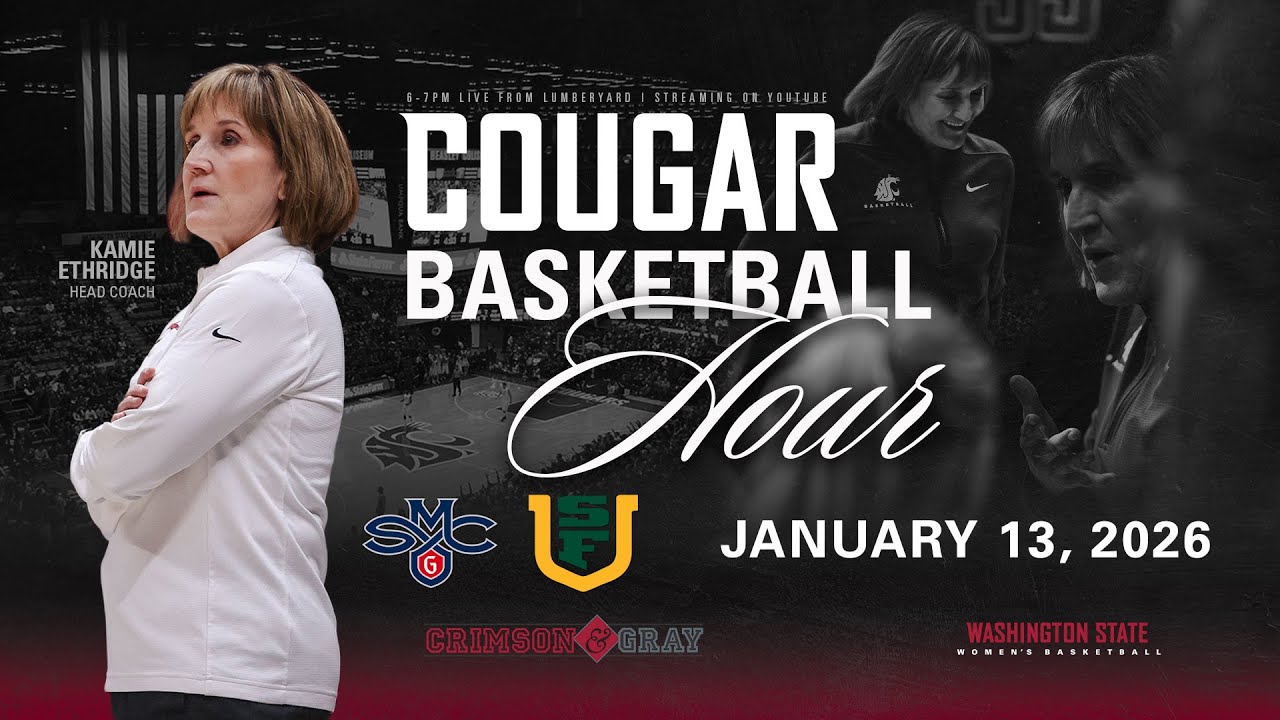 WSU WBB: Crimson & Gray Cougar Basketball Hour with Kamie Ethridge | Saint Mary's/USF Week | 1/13/26