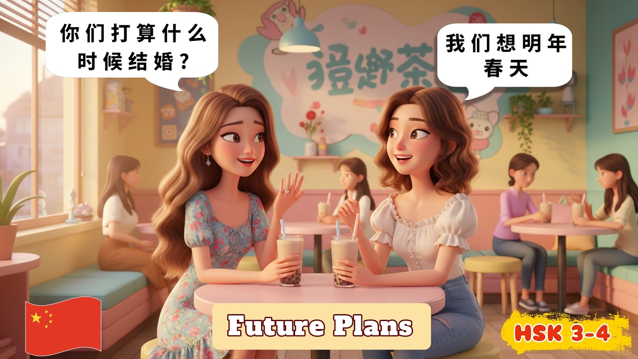 🇨🇳 Учим китайский: 10 разговоров о планах на будущее (с объяснением лексики) HSK 3-4