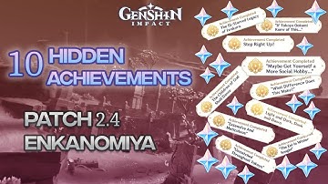 10 Hidden Achievements Patch 2.4 | Enkanomiya | Genshin Impact