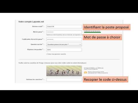 Creer une adresse chez laposte