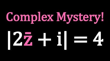 Visualizing |2z̅ + i| = 4 | P599