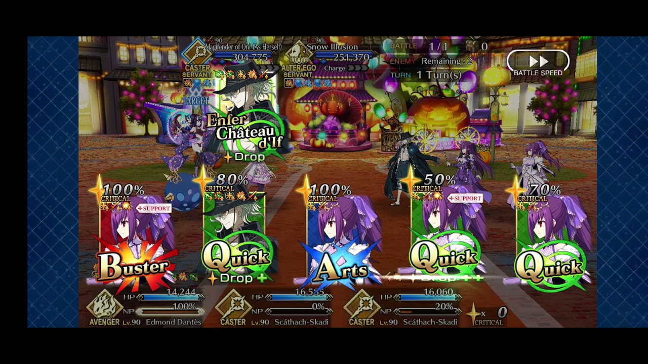 Fate/Grand Order: Oniland Challenge Quest 3-Turn Ft: Edmond Dantès