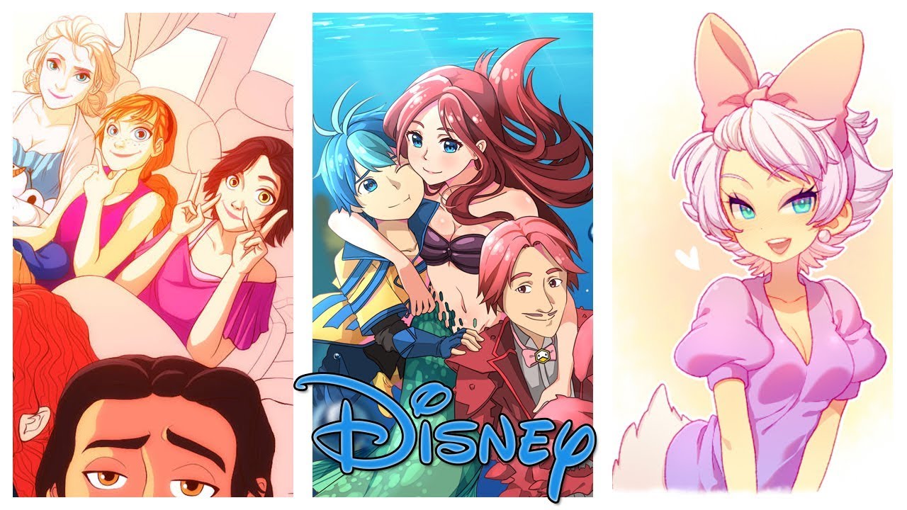 This Artist Transforms Disney Properties Into Anime Characters