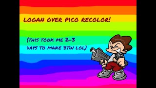 FNF Mods: LoganGaming over Pico Recolor!