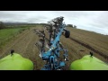 Claas 810 Axion with Lemken 6 furrow plough at Kirriemuir 2015.