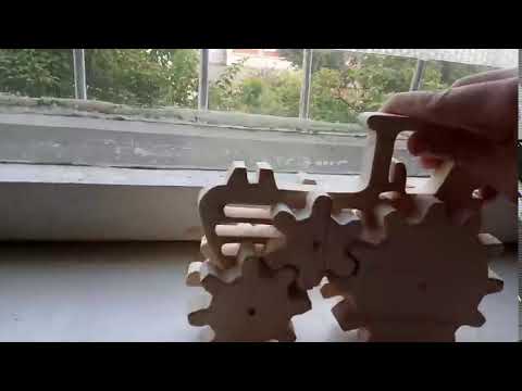 Wooden tractor laser cutting template