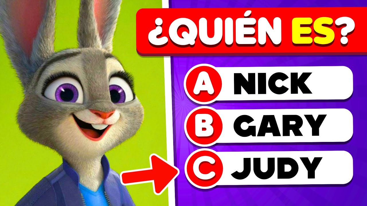 QUIZ DE ZOOTOPIA 2 🐰🦊 ¿Cuánto sabes? 🤔🐍 | Judy Hopps y Nick Wilde | Quiz Disney