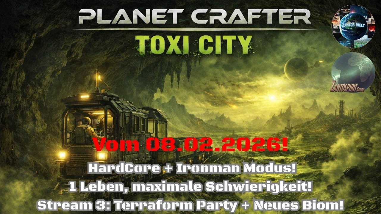 Planet Crafter! Hardcore + Ironman Modus! Maximal Schwierigkeit! Ab nach Toxicity! #03! 🌏🔥 / Live!