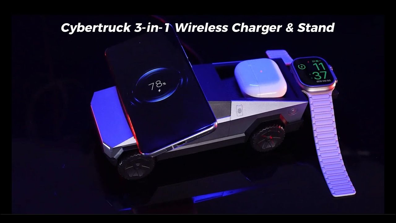 Cybertruck 3-in-1 Wireless Charger & Stand