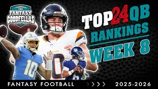 🔥 Week 8 QB Rankings – 2025 Fantasy Football! 🔥