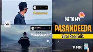 🌸Me to my pasandida Viral reel edit | halka halka song reels editing 