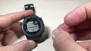 Garmin Instinct Solar | Alerts (How to vibrate, beep, both or none)