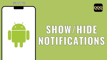 HOW TO SHOW OR HIDE NOTIFICATIONS ON TOP OF SCREEN ON ANDROID