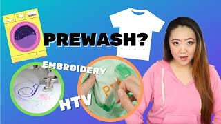 Do You REALLY Need to Prewash T-Shirts (HTV + Embroidery Experiment)