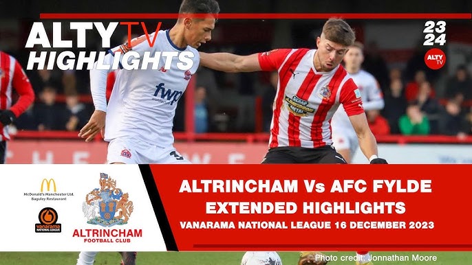 Altrincham vs AFC Fylde 16.12.2023 – Live Odds & Match Betting Lines, Football