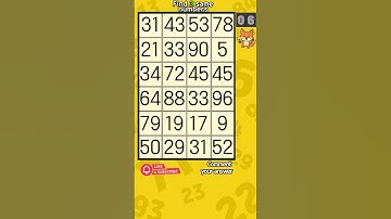 Can You Spot It? 👀 Find the Same Numbers 952 #brainteaser