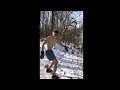 Snowboarding in underwear *INSANE FAIL*