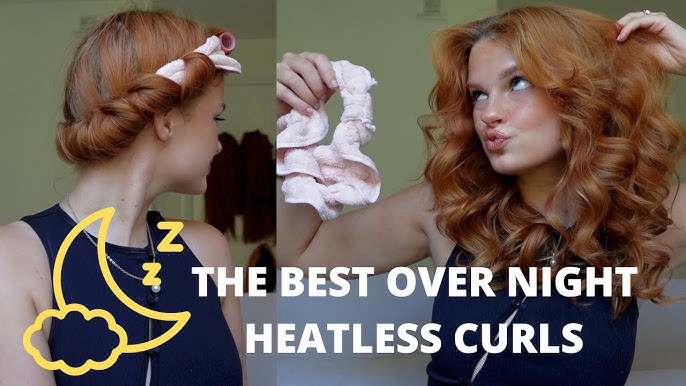 testing the viral Overnight Blowout curlers