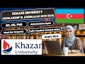 Fully Funded Scholarship at Khazar University – Step-by-Step Application Guide (2025)!