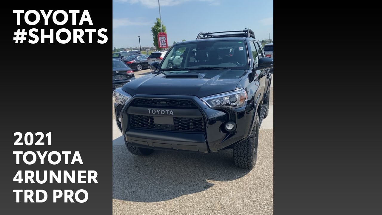 Just Arrived 21 Toyota 4runner Trd Pro In Black Shorts Youtube