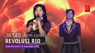 Download lagu JKT48 - Revolusi Rio (Rio no Kakumei) | Aitakatta 13 September 2025
