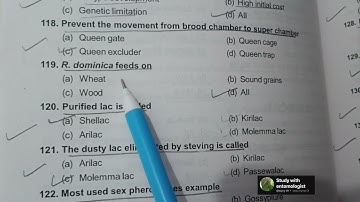 ASRB NET 2021 questions part 3//Entomology// ASRB NET 2025