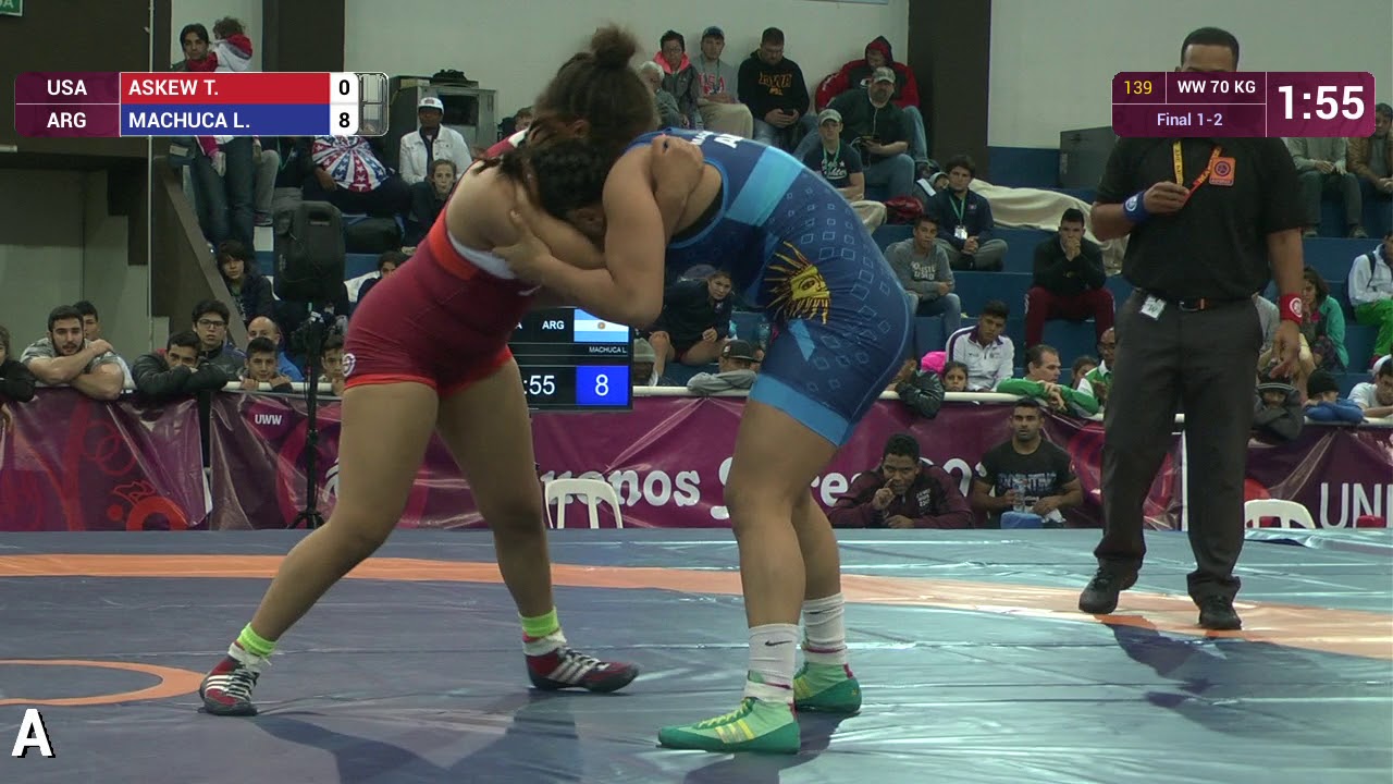 GOLD WW - 70 kg: L. MACHUCA (ARG) df. T. ASKEW (USA) by VSU, 12-0