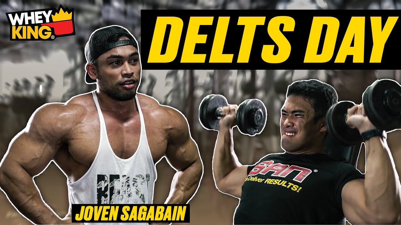 DELTS DAY WITH IFBB PRO JOVEN SAGABAIN! + Bonus workout tips!