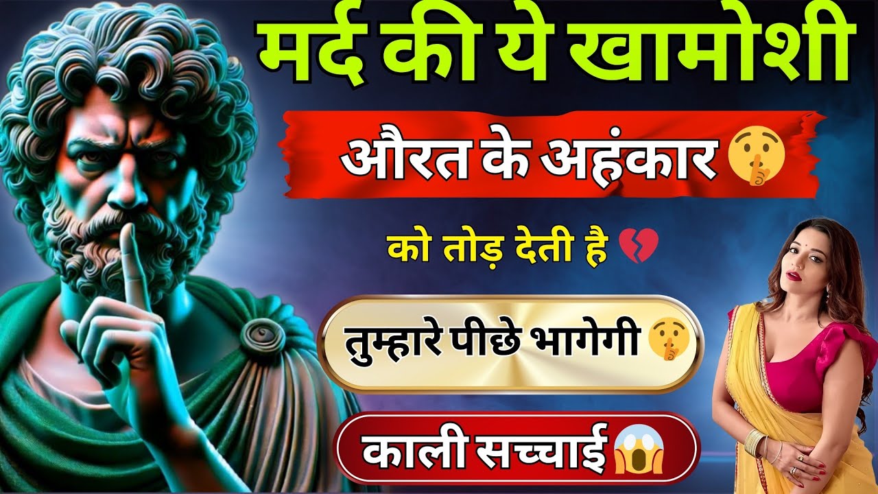 मर्द की ये खामोशी औरत के अहंकार को तोड़ देती है 💔| तुम्हारे पीछे भागेगी | dark psychology | stoicism