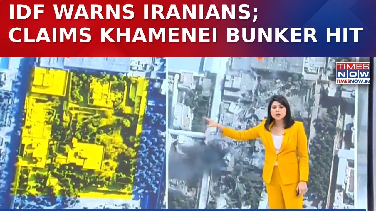 IDF Issues Fresh Warning To Iranians; Claims 50 Jets Destroyed Khamenei’s Underground Bunker