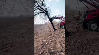 Captain 283 4WD Loader 💪 Heavy Soil Work | Mini Tractor Power 🔥 #shorts#shorts#Captain283